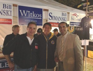 (l-r)First Congressional candidate Matthew Corey, State Senator Kevin Witkos (R-8) and Secretary of the State candidate Peter Lumaj