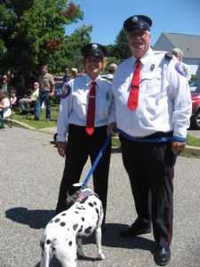 Tina and William Downes IV - former Barkhamsted Republican Selectman - Independence Parade July 2014