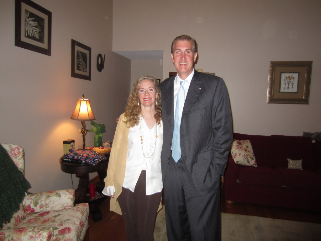 BRTC Chair Juliana Simone and John Henry Decker (CT-1) candidate 2012 Barkhamsted event