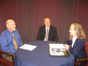 (l) BOF member and former BOF/BRTC Chair Dave Moulton, (c) BOS (R) Mark Hemenway and BRTC Chair Juliana Simone on "Conservative Chat" October 2015