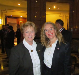 (l) Connecticut Governor M. Jodi Rell and BRTC Chair Juliana Simone Veteran's Hall of Fame Ceremony November 2010