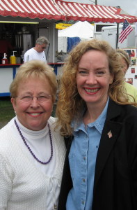 Congresswoman Nancy Johnson (CT-5) (R) and State Representative candidate Juliana Simone (R-63) Goshen Fair 2006