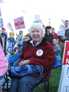 Fine Veteran BRTC member Alice Judd - Hartford Rally - October 2010