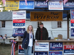 Riverton Fair Barkhamsted Republican Town Committee Booth - Juliana Simone and Ernie Little 