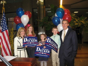 John Henry Decker Announcement as Republican candidate for Congress (CT-1) March 2012 -Hartford CT