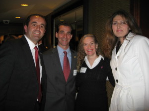 Prescott Bush Dinner with BRTC Chair Juliana Simone, William Landers and Mr. and Mrs. Peter Lumaj April 2012