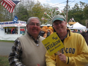 (l) BRTC and State Central member Rich Tutunjian and (r) New Hartford First Selectman Dan Jerram - Riverton Fair 2012