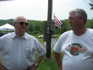 State Rep. Richard Ferrari (R-62) and BRTC member and town selectman Bill Downes at annual Riverton car show