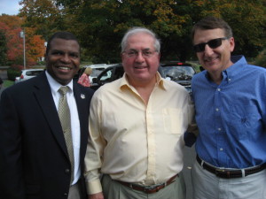 (l-r) Former Congressional Candidate Wayne Winsley (CT-3), SC member Rich Tutunjian, CT Republican Chair Jerry Labriola - Peter Lumaj F/R Simsbury CT 2013