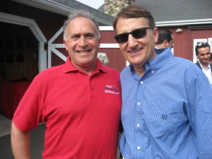 (l-r) Congressional Candidate Mark Greenberg (CT-5) and CT Republican Party Chair Jerry Labriola - Simsbury - Lumaj F/R -October 2013