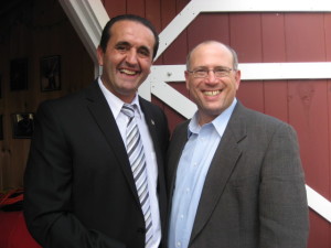 (l-r) CT SOTS candidate Peter Lumaj and The Family Institute Executive Director Peter Wolfgang - Simsbury CT 2013