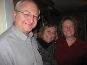 Barkhamsted RTC Christmas Party 2008 (l-r) Richard Ferrari, Sue Day, and Linda Ferrari