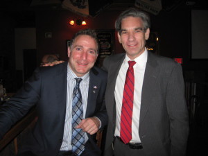 (l-r) 2014 Republican Congressional nominee Matthew Corey (CT-1) and Republican Congressional candidate Stephen Lilienthal (CT-5) CT GOP meeting - Manchester - December 2014