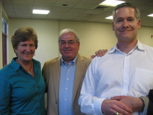 State Central Convention Canton CT (l-r) Former State Rep and mother of former Torrington Mayor Ryan Bingham Anne Ruwet, SC and BRTC member Rich Tutunjian and Avon RTC member Stephen Hunt