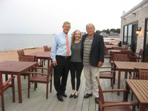 (l) State Senator Kevin Witkos (R-8), BRTC Chair Juliana Simone and Colebrook RTC Chair Rob Aubel in East Haven CT - Dinner and Discussion with Senate Minority Leader Len Fasano - September 2015