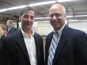 (l-r) Ameriborn News Network's William Landers and State Senator Clark Chapin (R-30) Winsted F/R September 2013